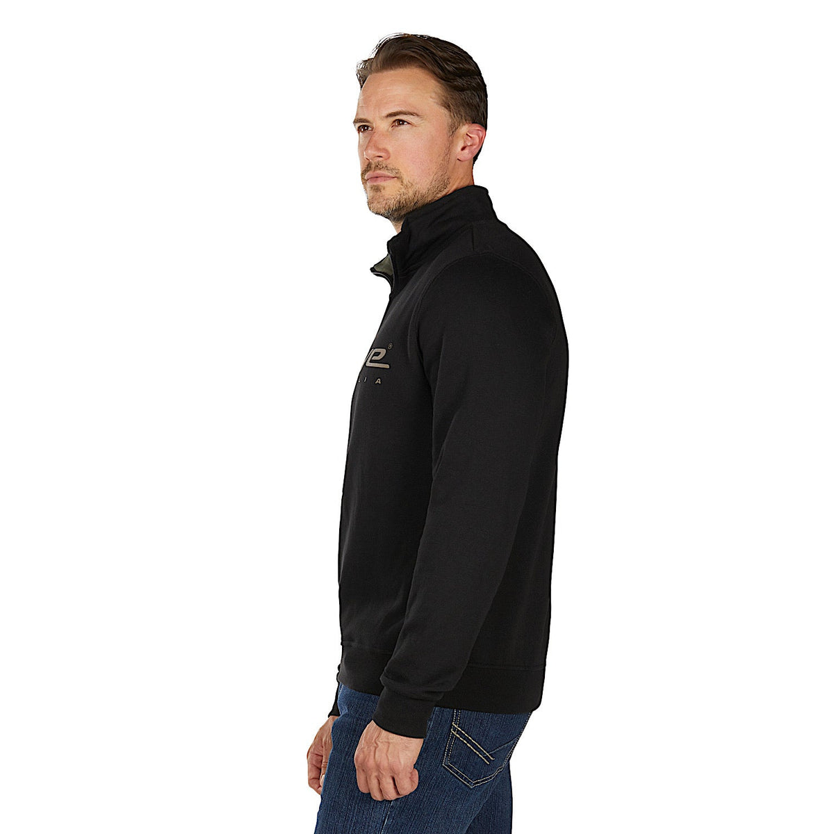 Bullzye Men’s BZ Logo 1/4 Zip Pullover - Black