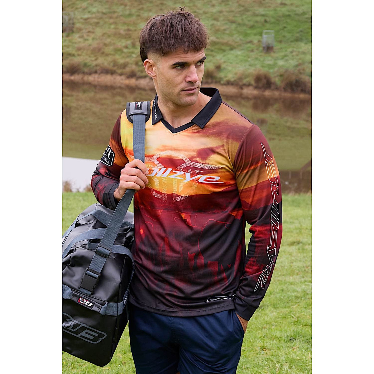 Bullzye Men’s Cam Long Sleeve Tee - Multi