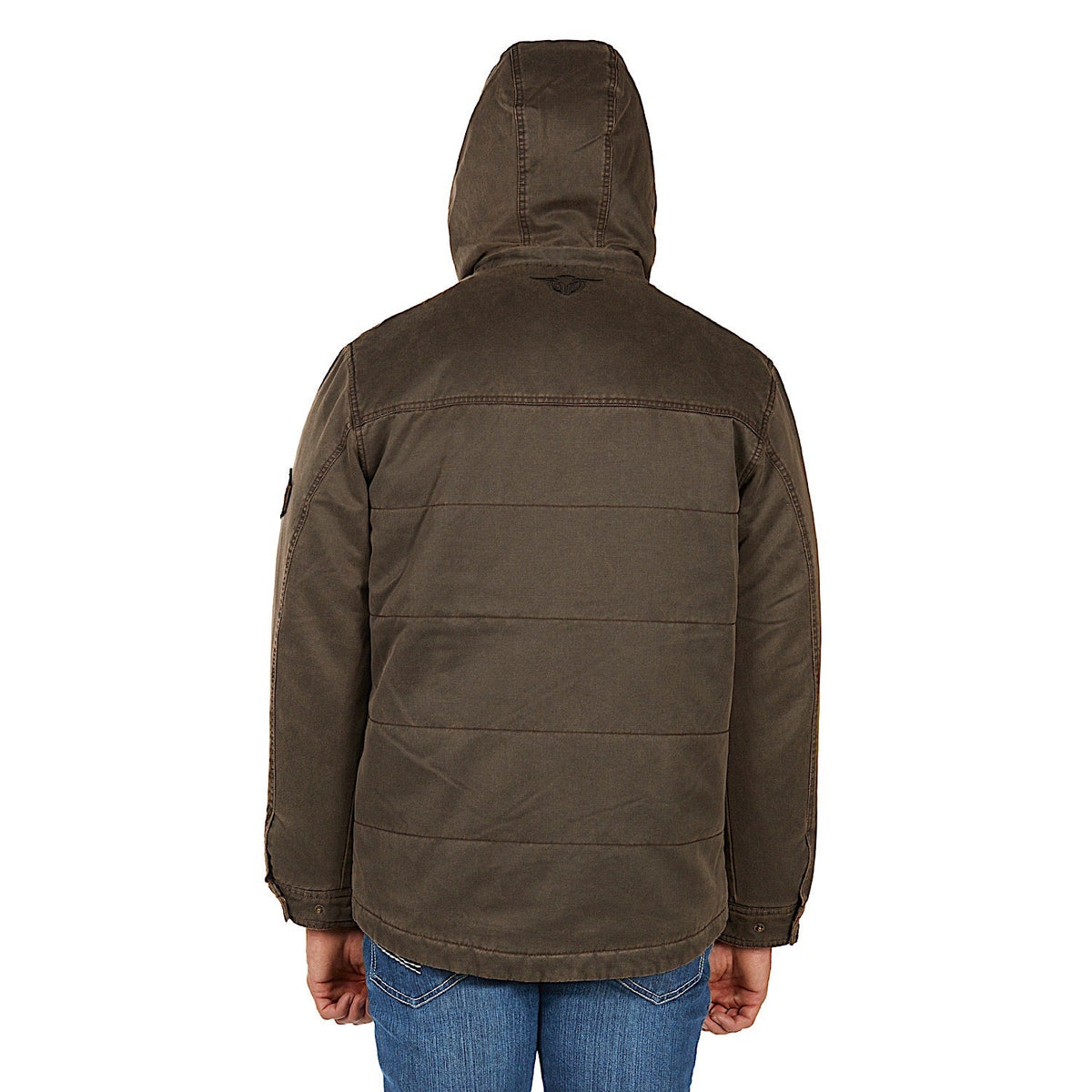 Bullzye Men’s Canon Faux Oilskin Jacket - Rustic Mulch