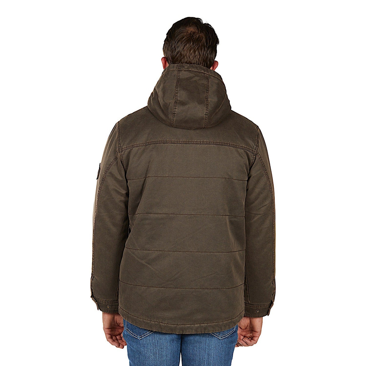 Bullzye Men’s Canon Faux Oilskin Jacket - Rustic Mulch