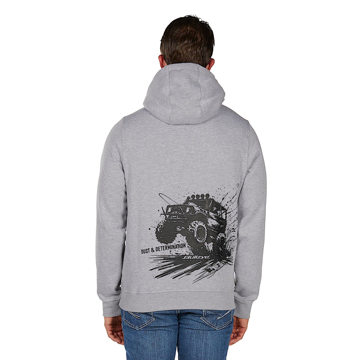 Bullzye Men’s Determination Pullover Hoodie - Grey Marle