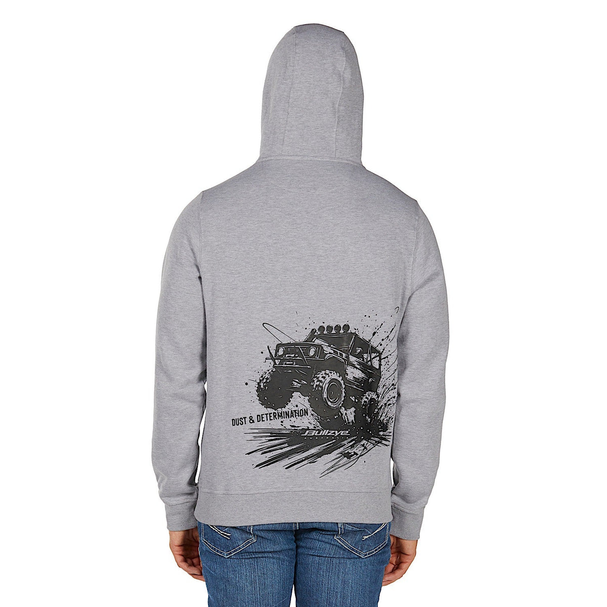 Bullzye Men’s Determination Pullover Hoodie - Grey Marle