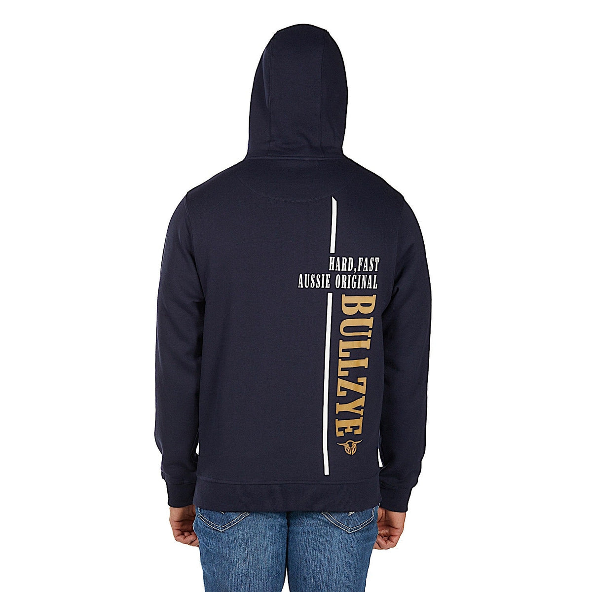 Bullzye Men’s Hardy Zip Up Hoodie - Navy