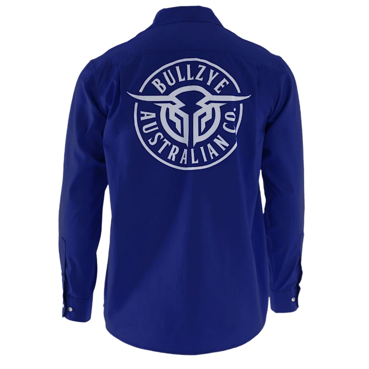 Bullzye Men’s Lightweight Half Placket Shirt - Cobalt