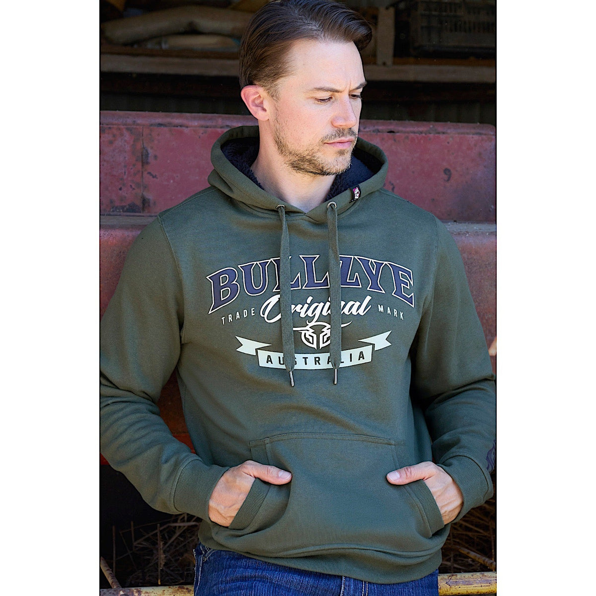 Bullzye Men’s Original Pullover Hoodie - Green