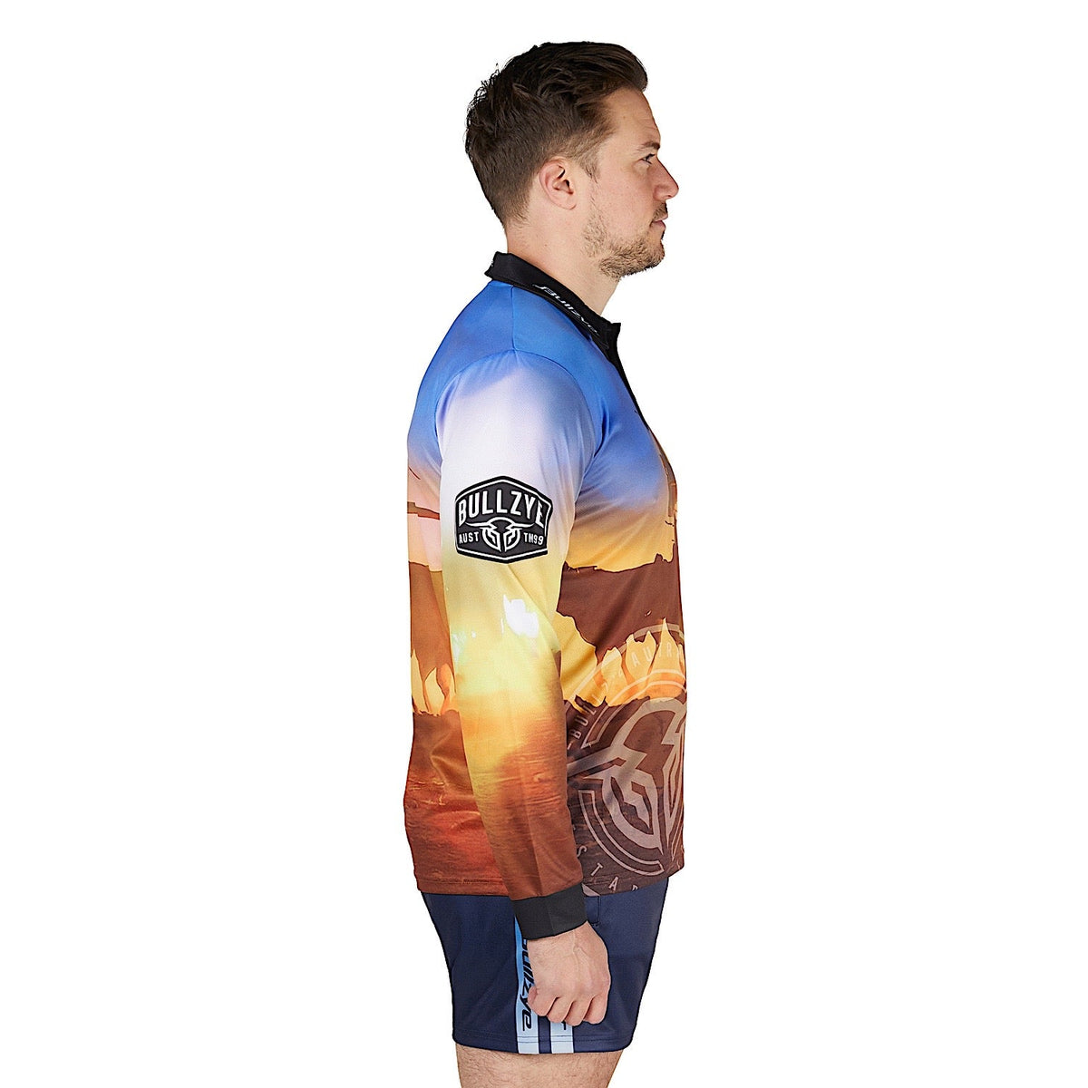 Bullzye Men’s Outback Long Sleeve Fishing Shirt - Multi