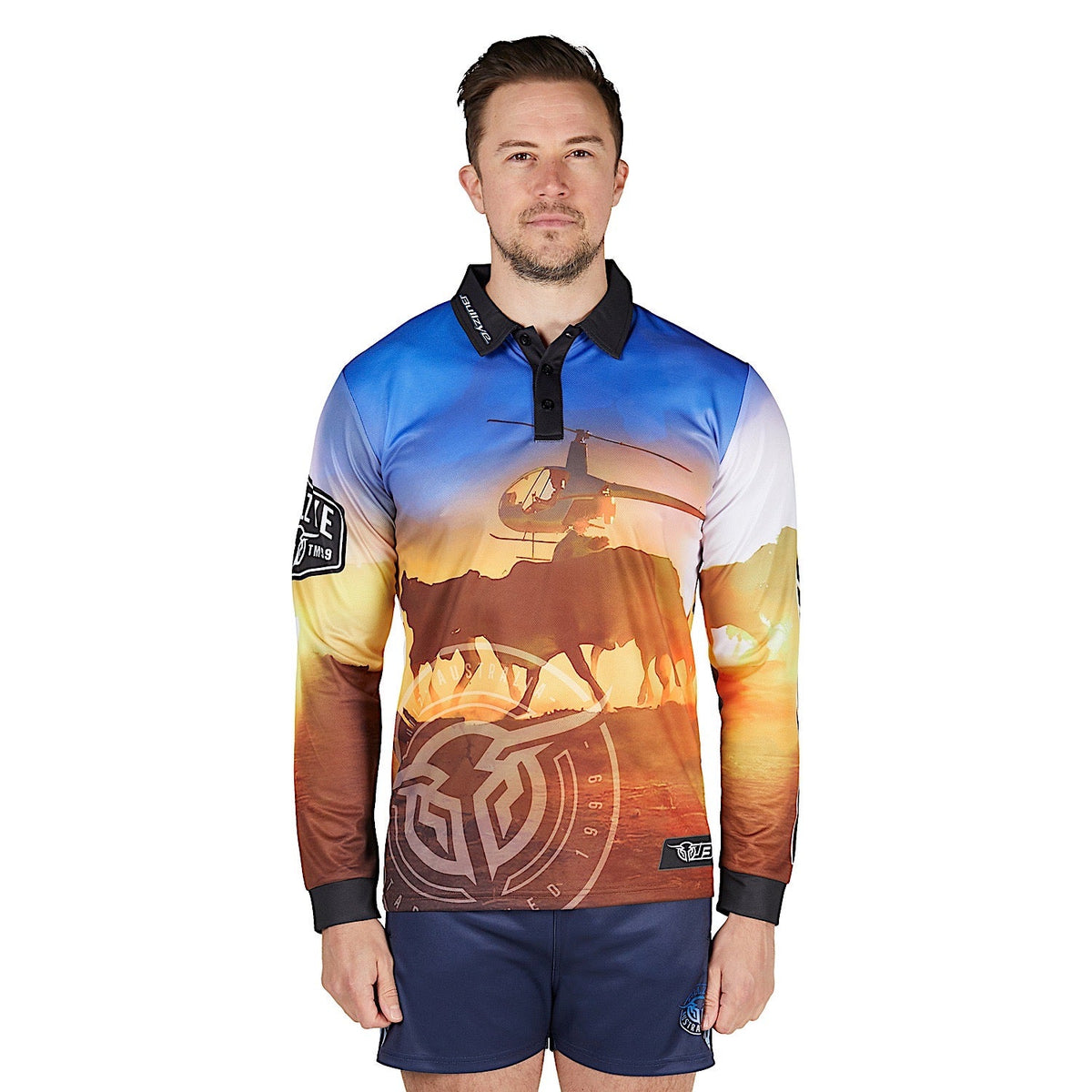 Bullzye Men’s Outback Long Sleeve Fishing Shirt - Multi