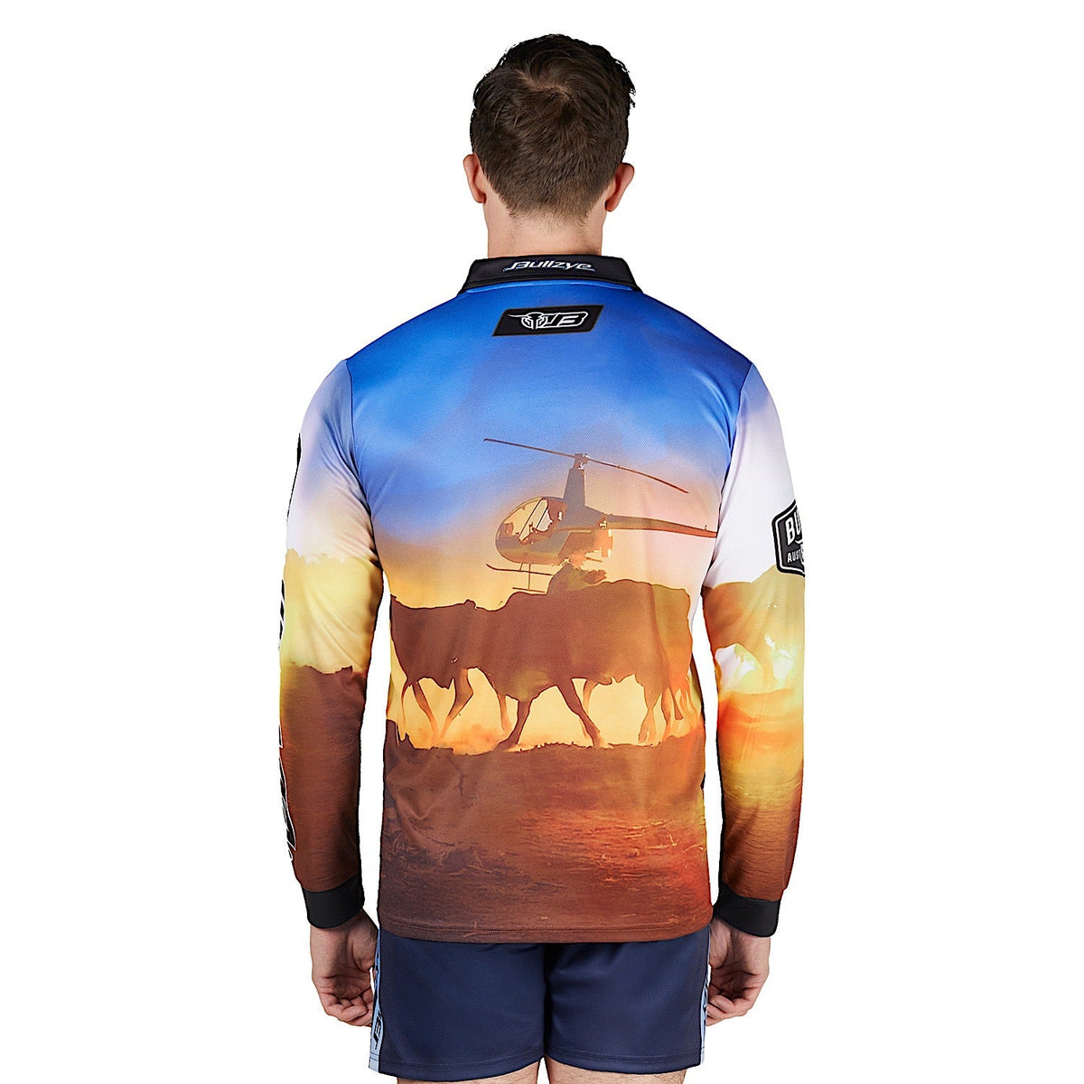 Bullzye Men’s Outback Long Sleeve Fishing Shirt - Multi