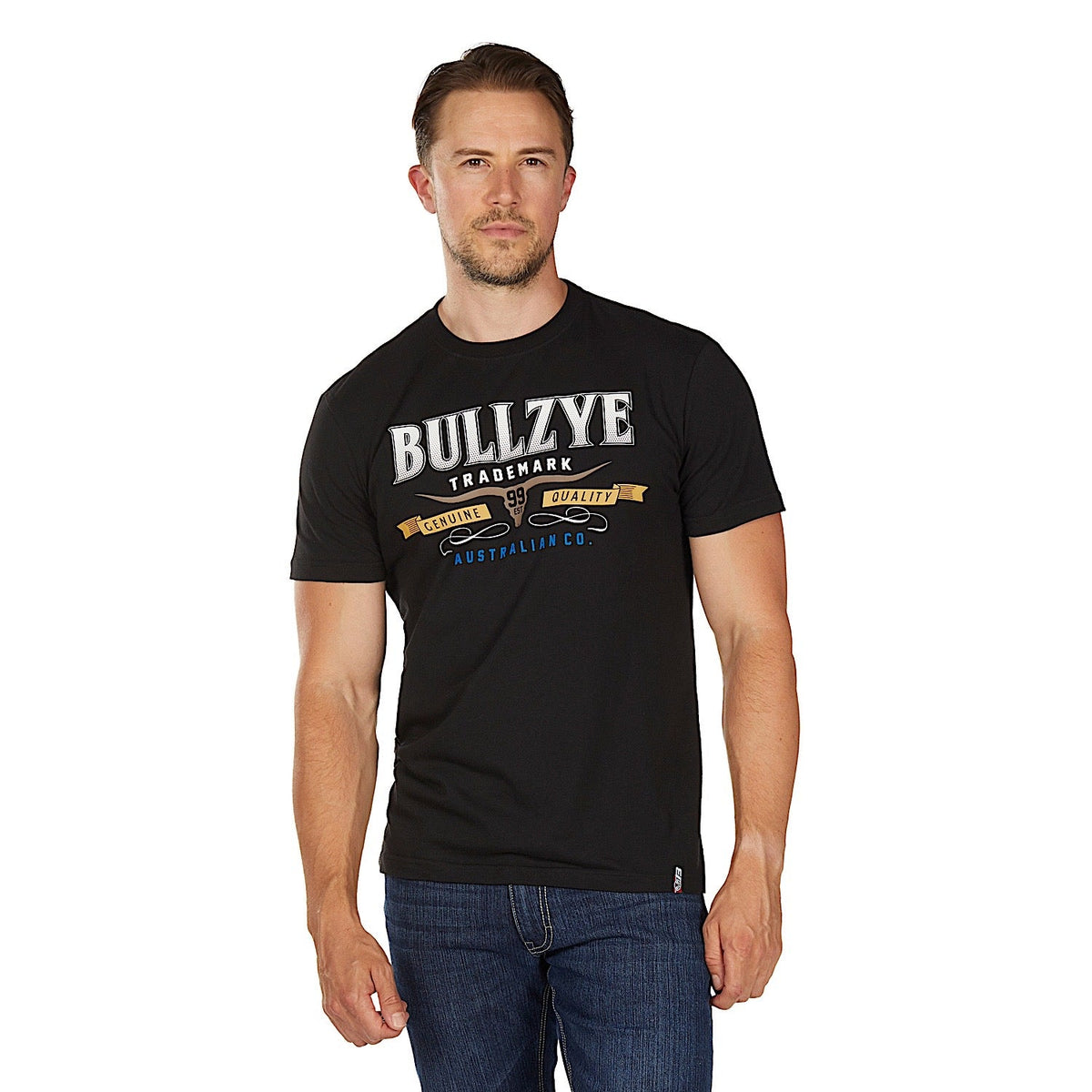 Bullzye Men’s Trademark T Shirt - Black