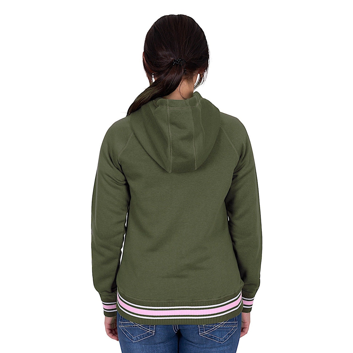 Bullzye Women’s Brooks Zip Up Hoodie - Green