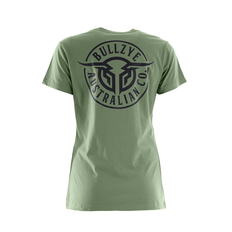 Bullzye Women’s Bullring Tee Moss