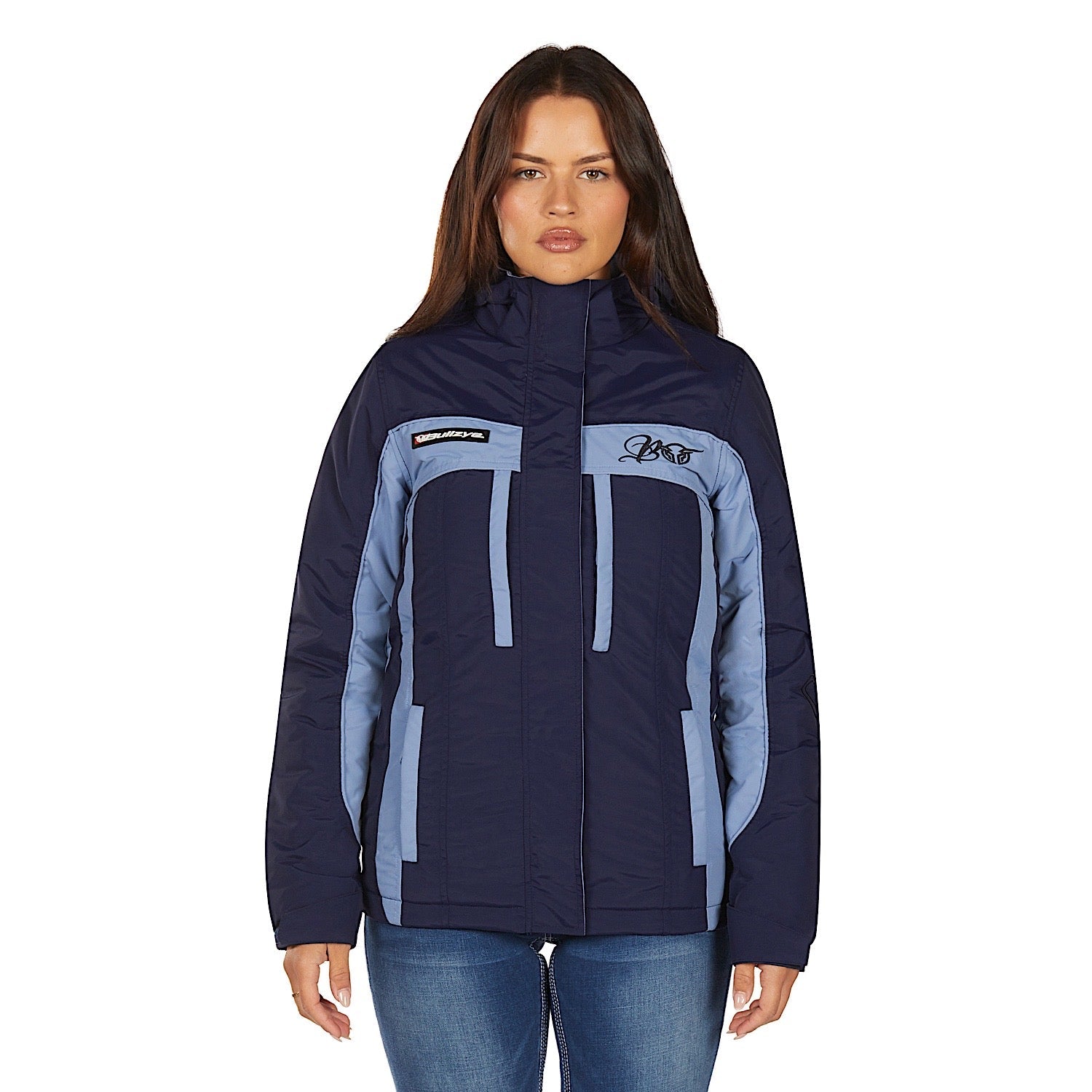 Buy Bullzye Womens Carla Jacket - Light Blue/Navy | The Stable Door