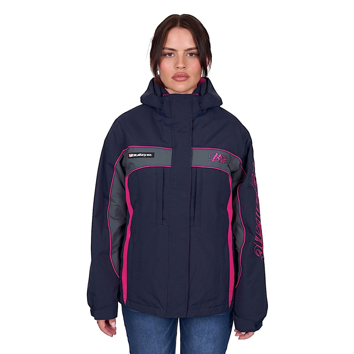 Bullzye Women’s Carla Jacket - Navy / Pink