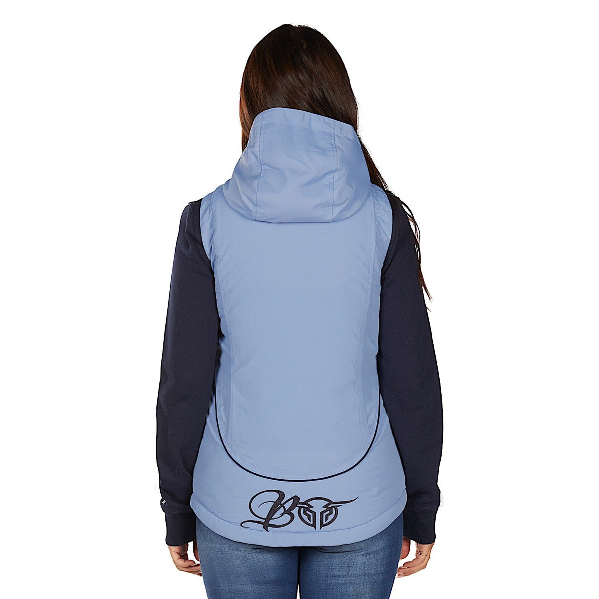 Bullzye Womens Carla Vest Navy/Light Blue