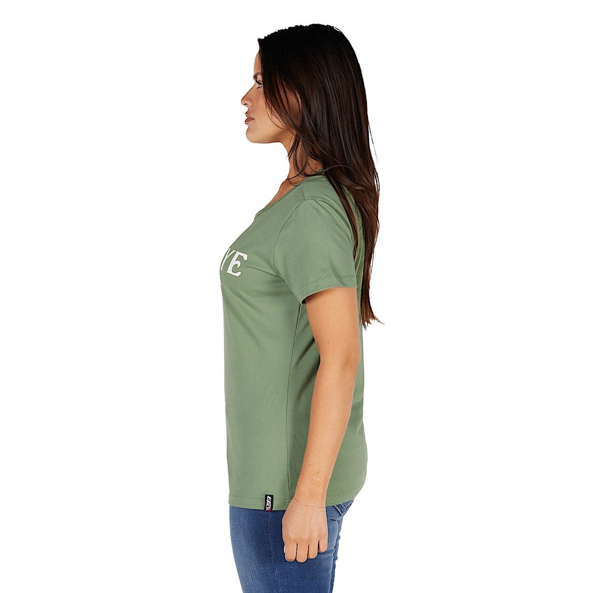 Bullzye Women’s Eleanor T Shirt - Moss