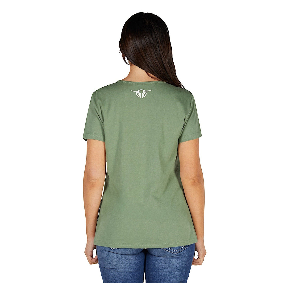 Bullzye Women’s Eleanor T Shirt - Moss