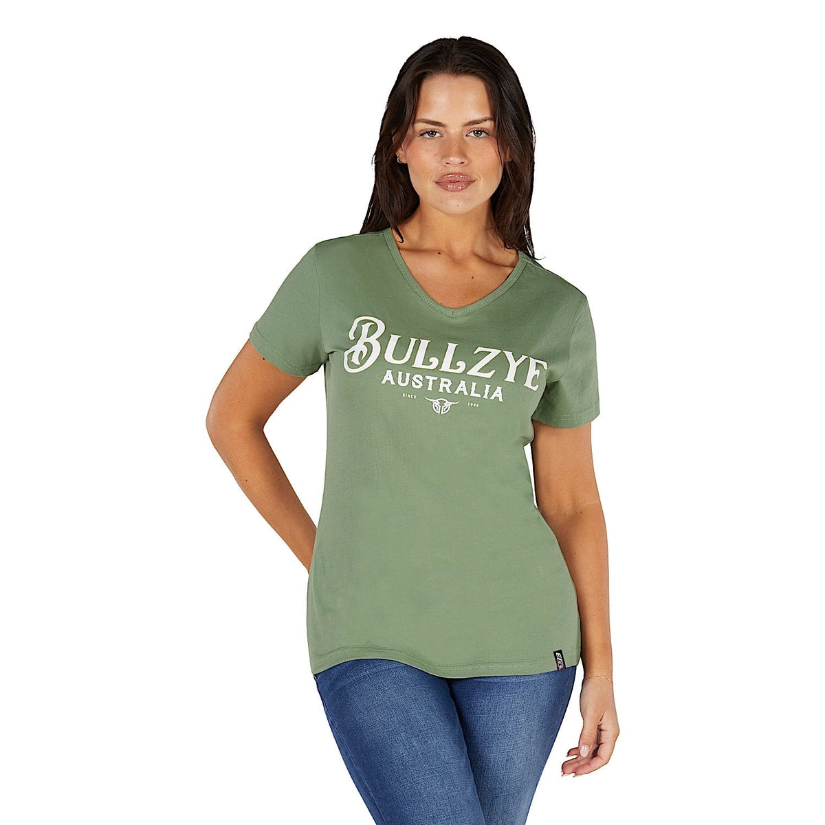 Bullzye Women’s Eleanor T Shirt - Moss
