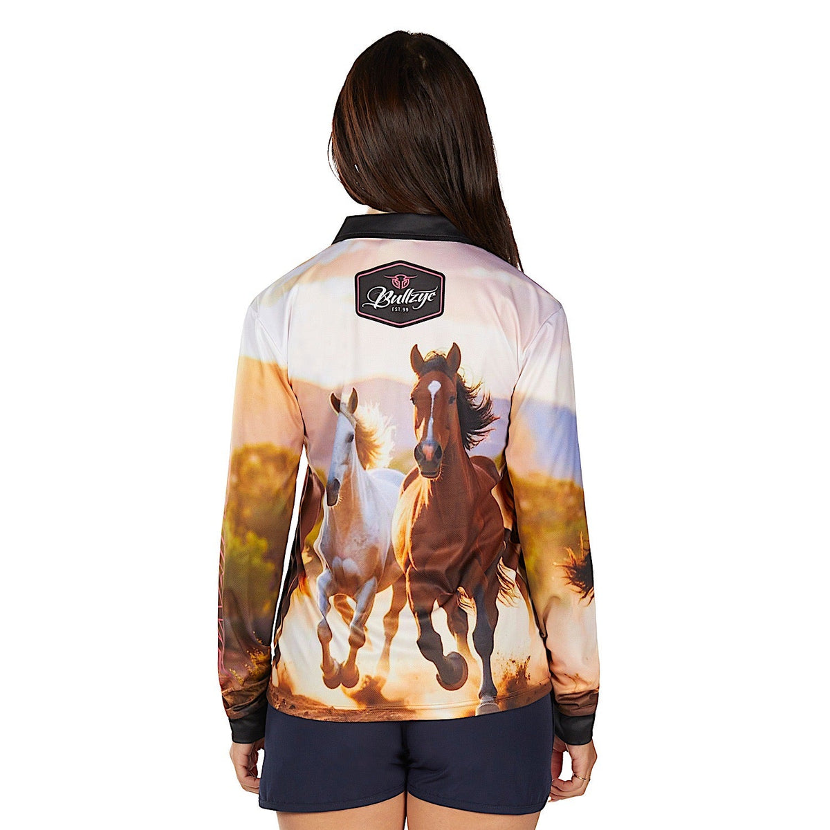 Bullzye Women’s Gallop Long Sleeve T Shirt - Multi