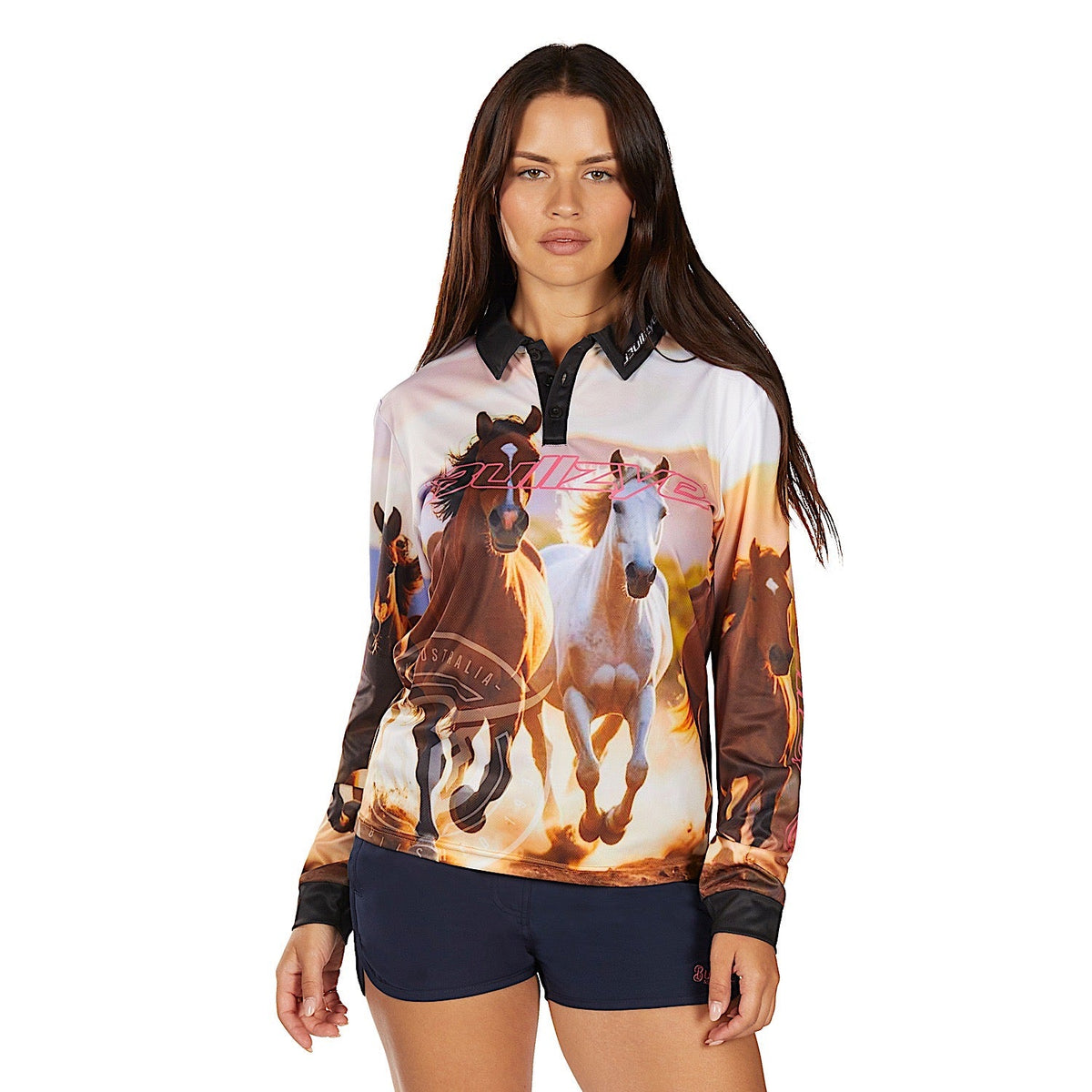 Bullzye Women’s Gallop Long Sleeve T Shirt - Multi