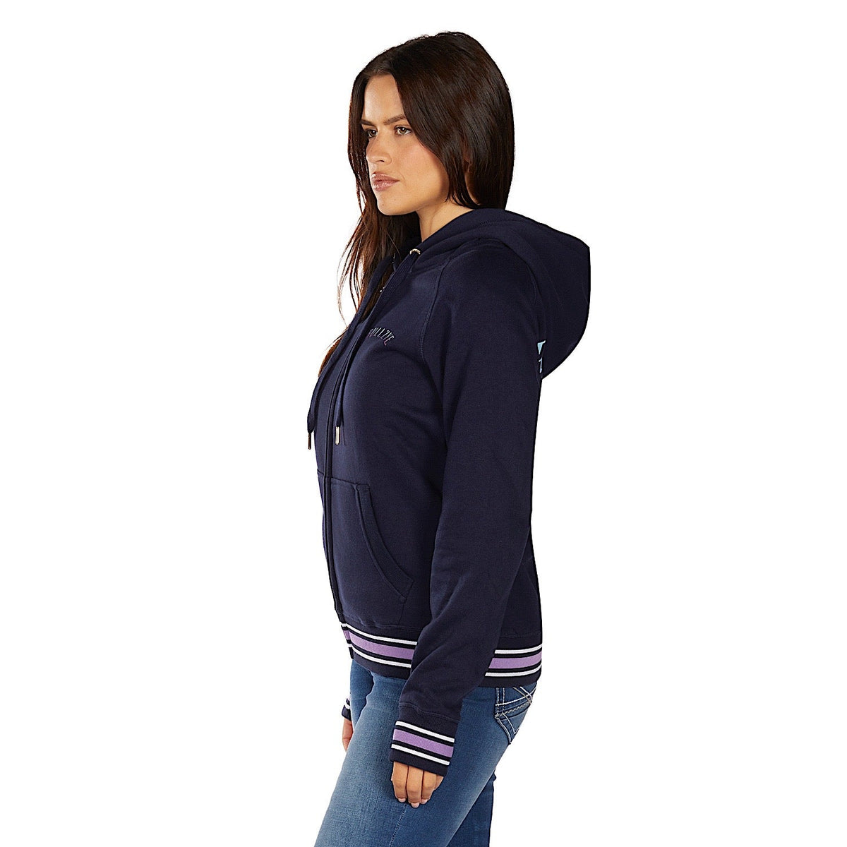 Bullzye Women’s Jemma Zip Through Hoodie - Navy