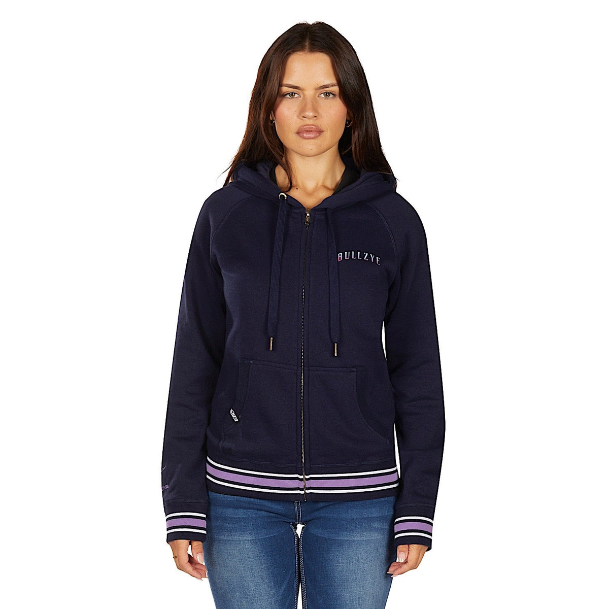 Bullzye Women’s Jemma Zip Through Hoodie - Navy