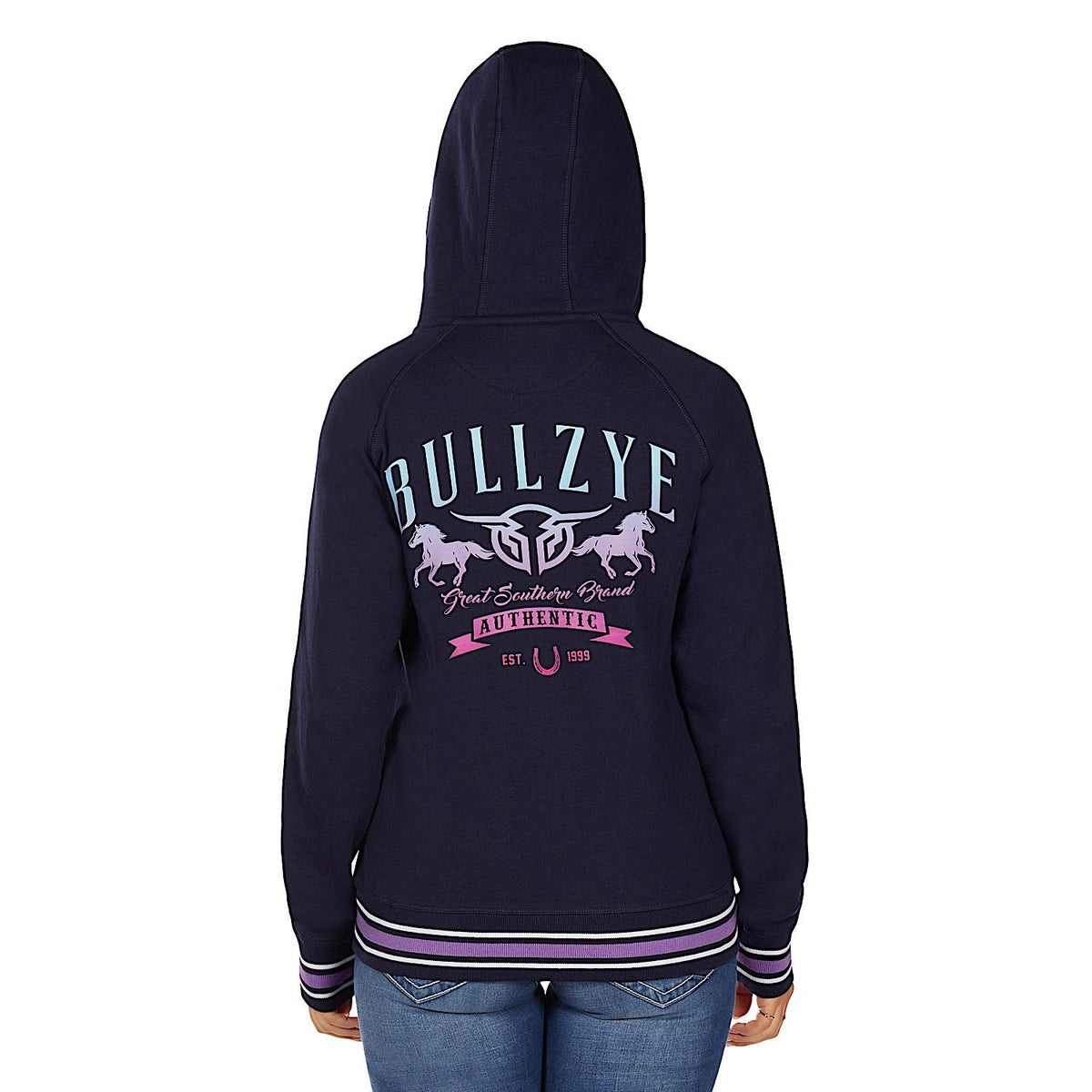 Bullzye Women’s Jemma Zip Through Hoodie - Navy