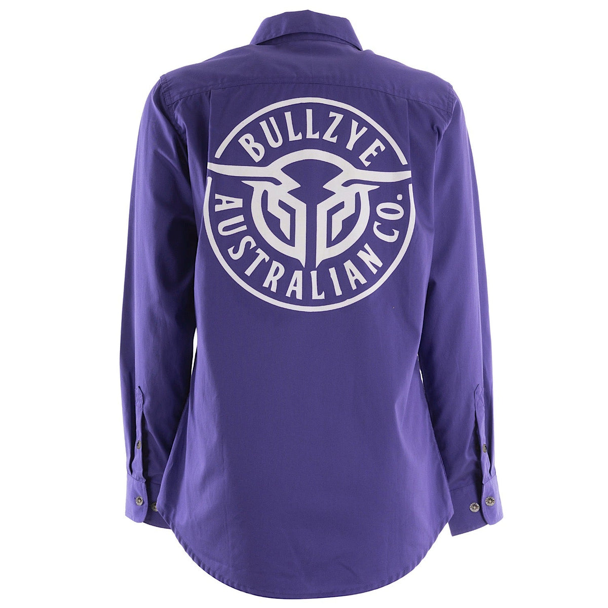 Bullzye Women’s Lightweight Half Placket Shirt Violet