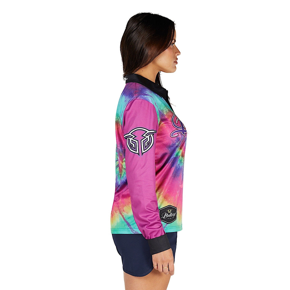 Bullzye Women’s Narrative Long Sleeve Fishing Shirt - Multi