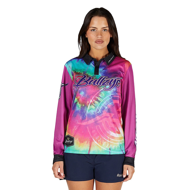 Bullzye Women’s Narrative Long Sleeve Fishing Shirt - Multi
