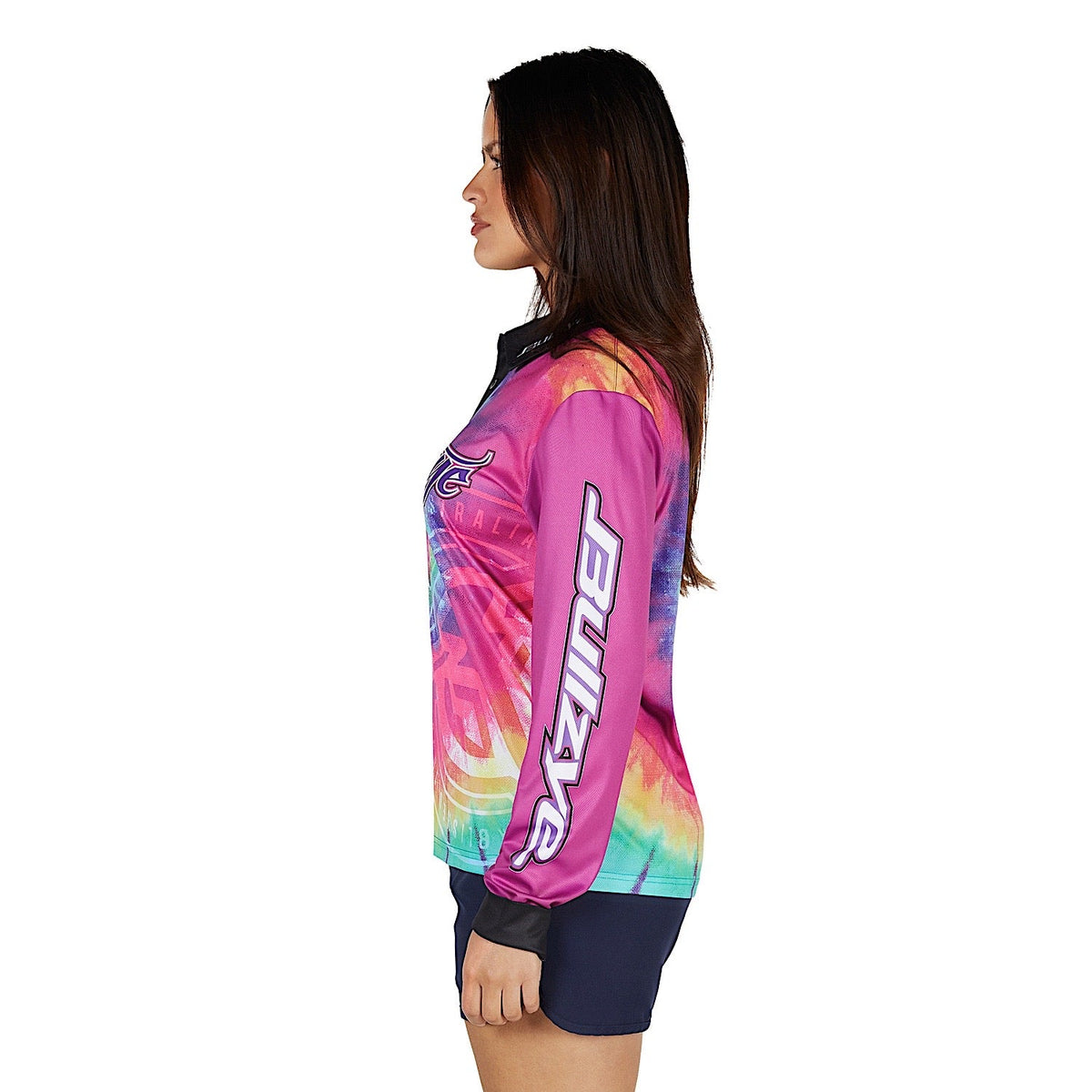 Bullzye Women’s Narrative Long Sleeve Fishing Shirt - Multi