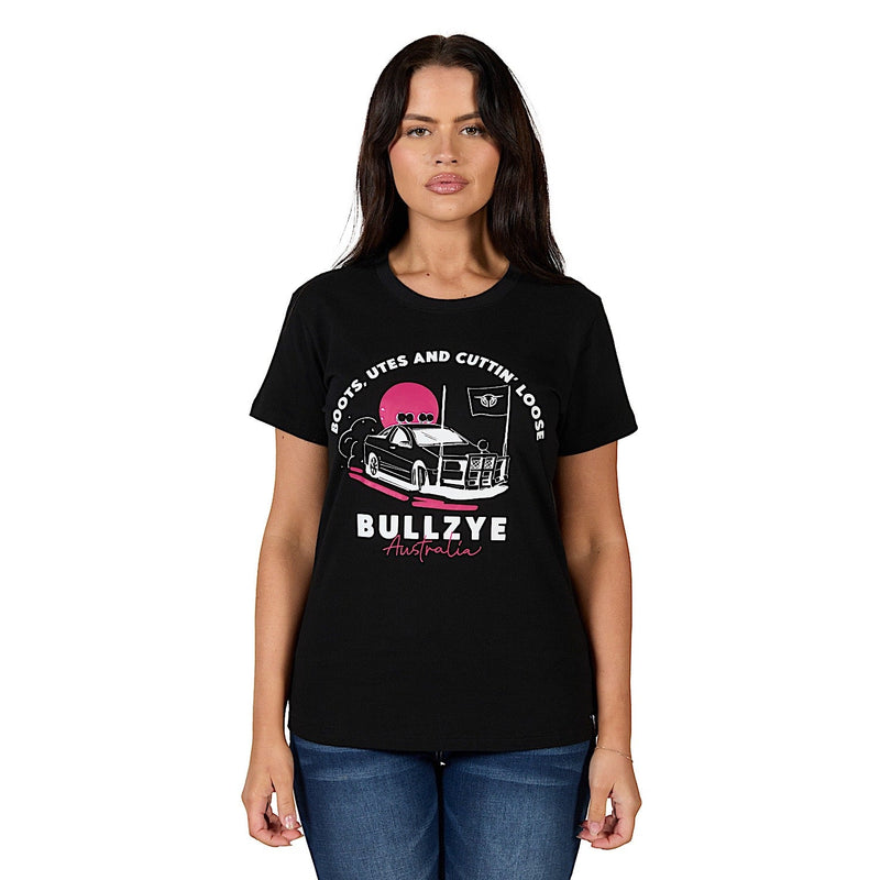 Bullzye Women’s Ute Short Sleeve T-Shirt - Black