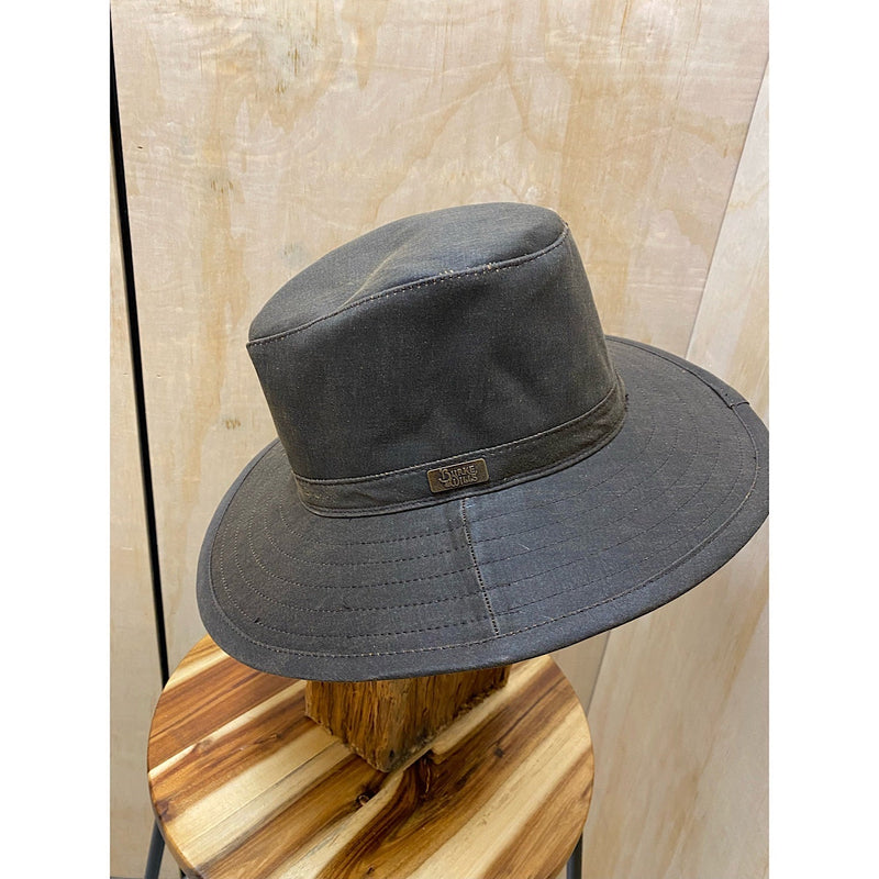 Burke & Wills Austin Faux Oilskin Hat - Rustic Brown