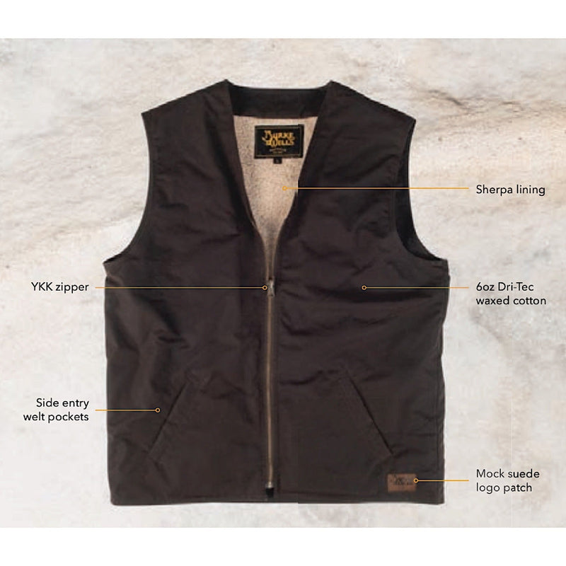 Burke & Wills Balranald Vest Liner - Brown