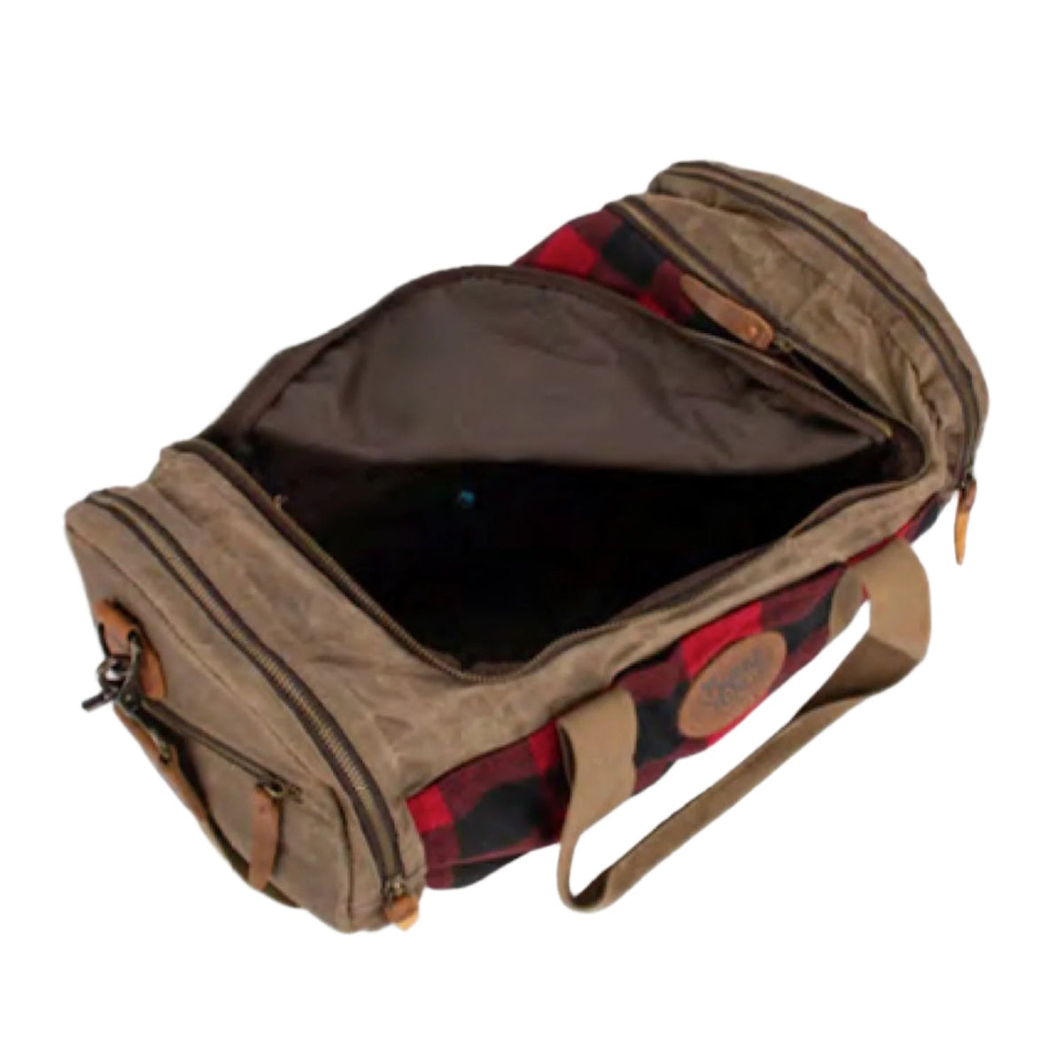 Burke & Wills Barton Carry Bag - Army Green / Check