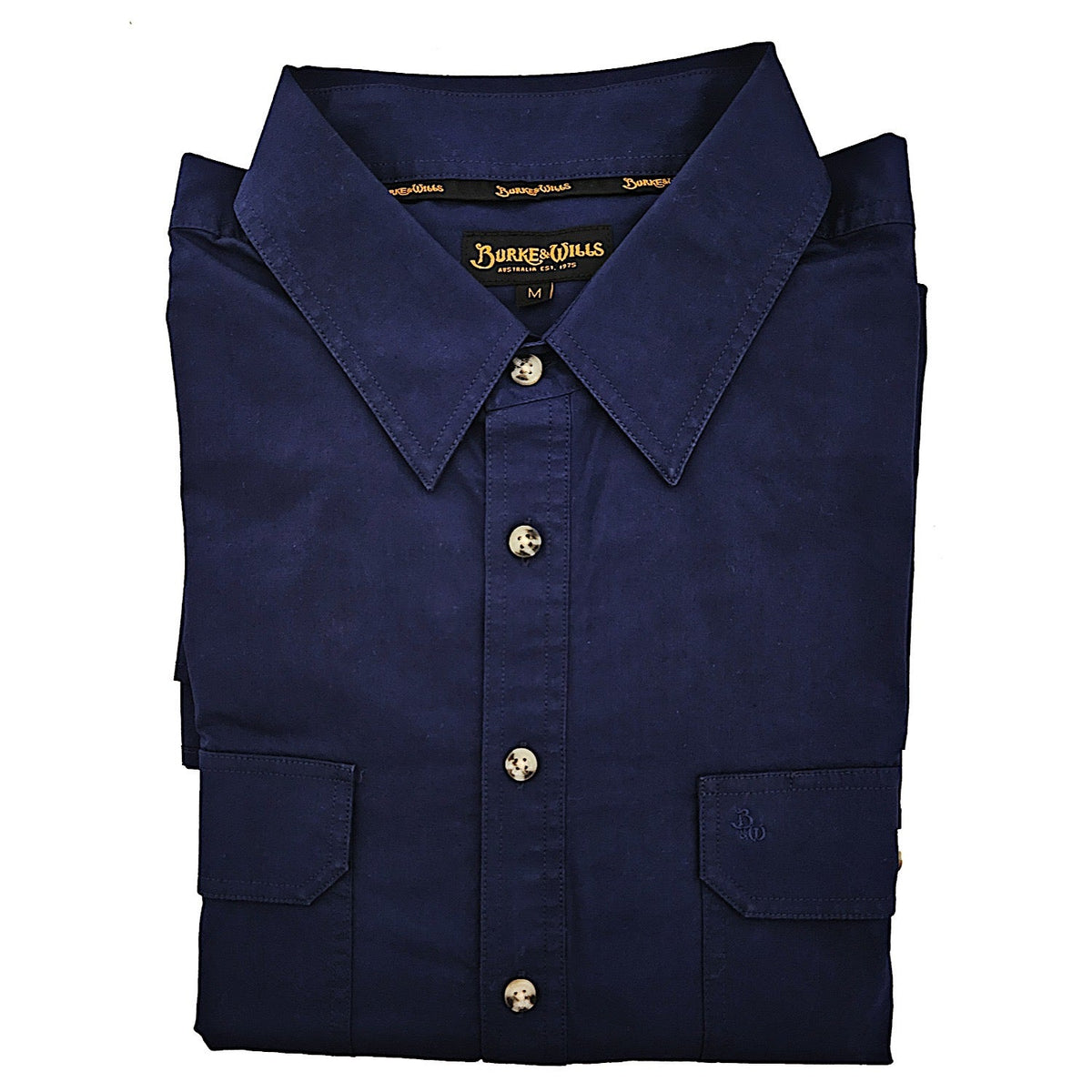 Burke & Wills Men’s Capricorn Shirt - Navy Blue
