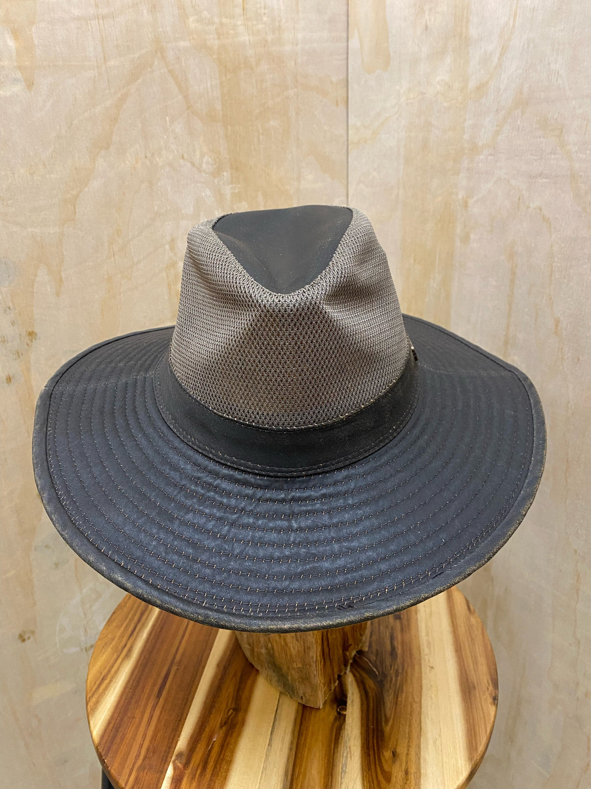 Burke & Wills Sawyer Faux Oilskin Hat Rustic - Brown