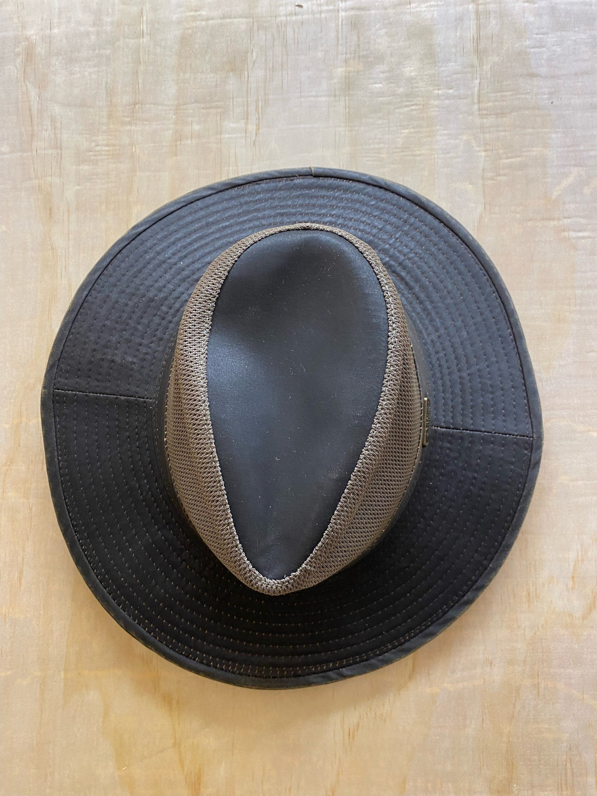 Burke & Wills Sawyer Faux Oilskin Hat Rustic - Brown
