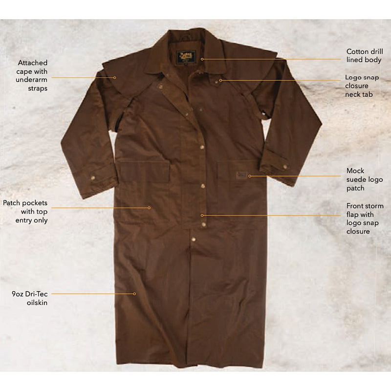 Burke & Wills Stockman Long Coat - Bronze