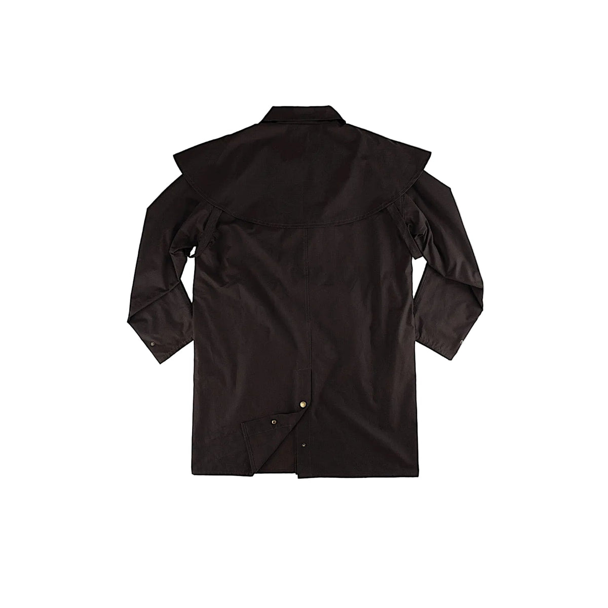 Burke & Wills Stockman Short Oilskin Coat - Brown