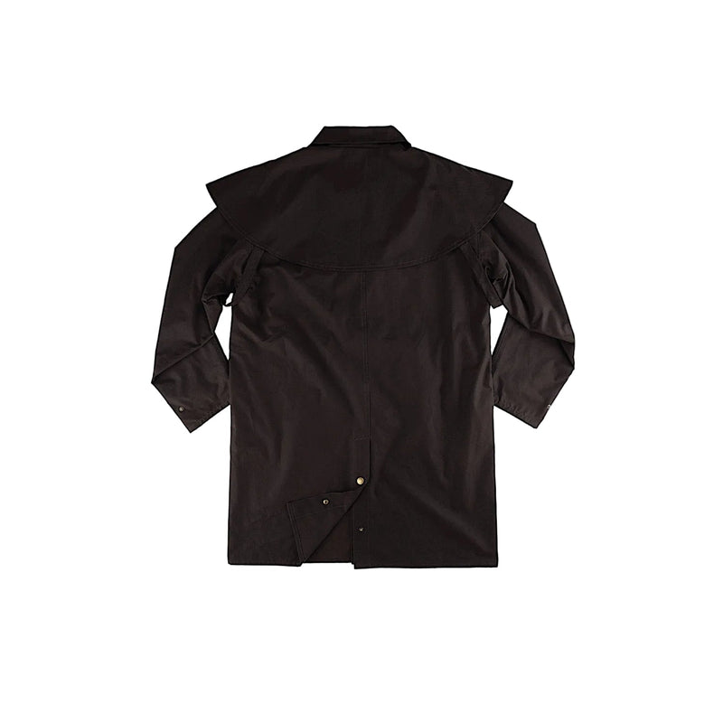 Burke & Wills Stockman Short Oilskin Coat - Brown