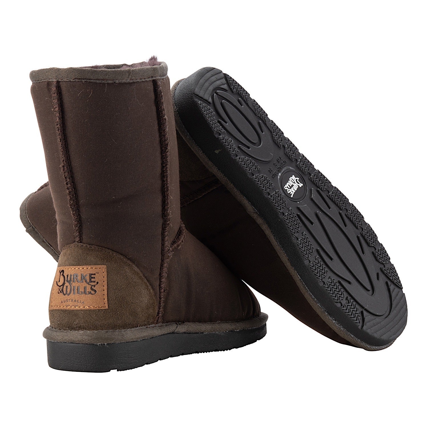 Buy Burke Wills Woolly Oilskin Ugg Boots Brown The Stable Door