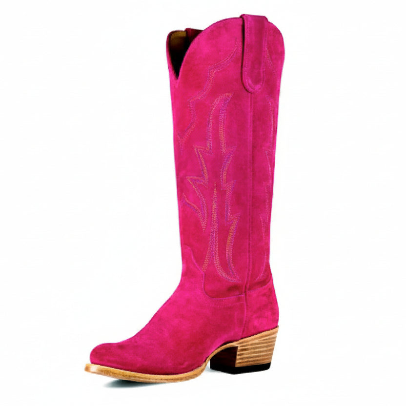 Macie Bean Women’s If Karlee Were A Cowgirl Western Boot - Hot Pink Suede