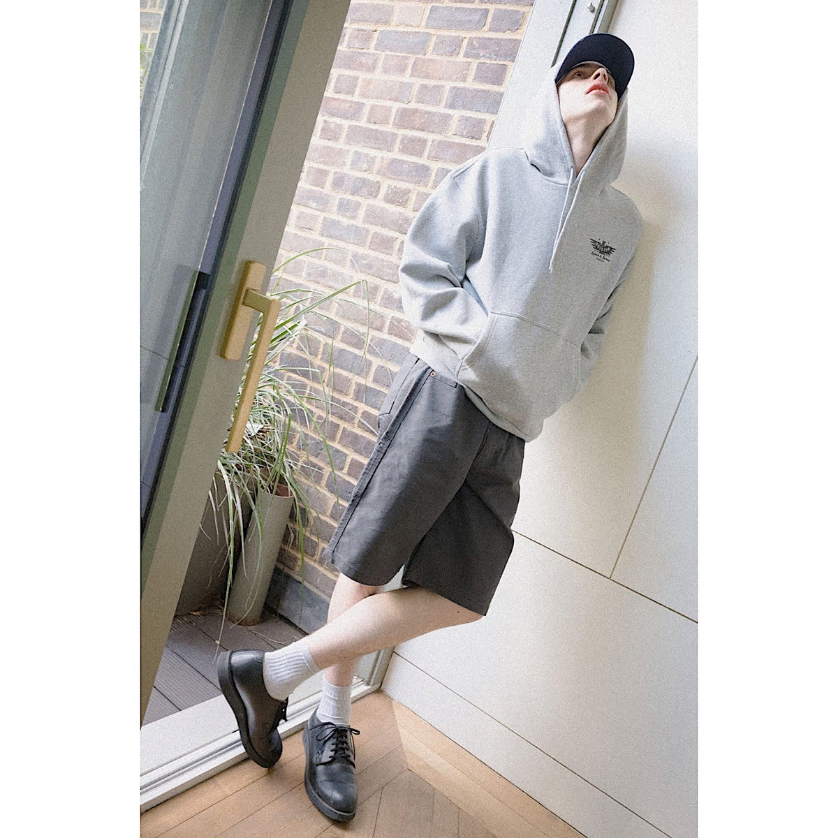 Brixton Men's Ewing Hoodie - Heather Grey