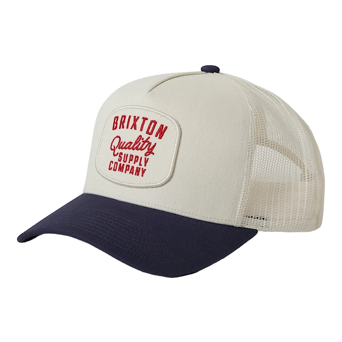 Brixton Hubal Netplus Trucker Hat - Off White/Midnight Blue