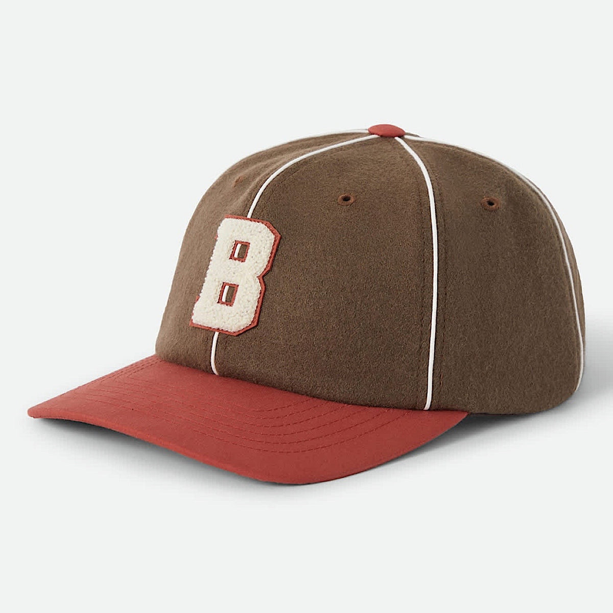 Brixton Big B Mid Profile Cap - Walnut Brown/Red Earth