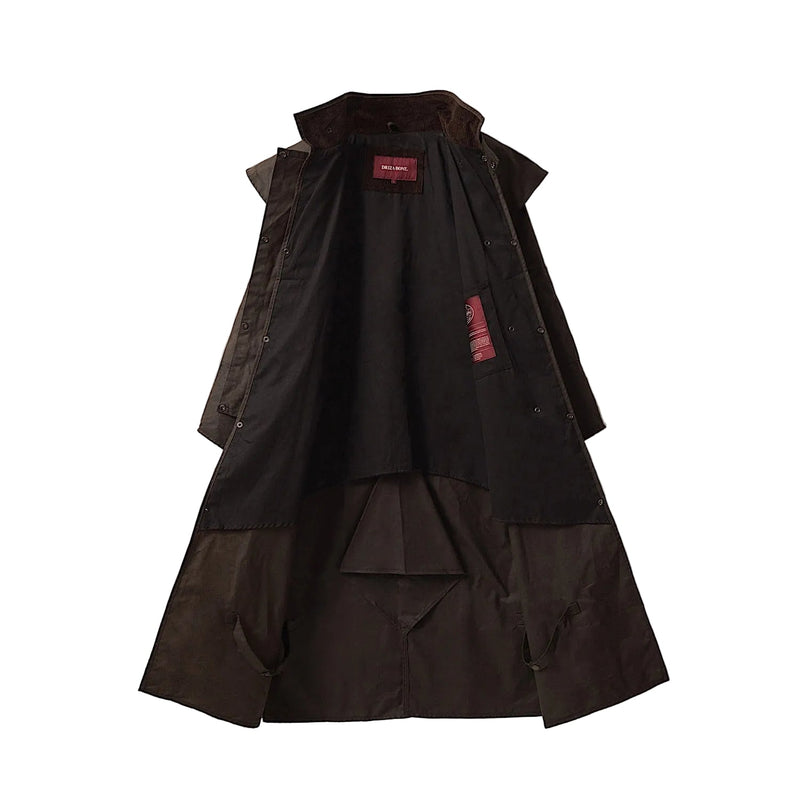Driza-Bone Heritage Rider Oilskin Coat - Brown