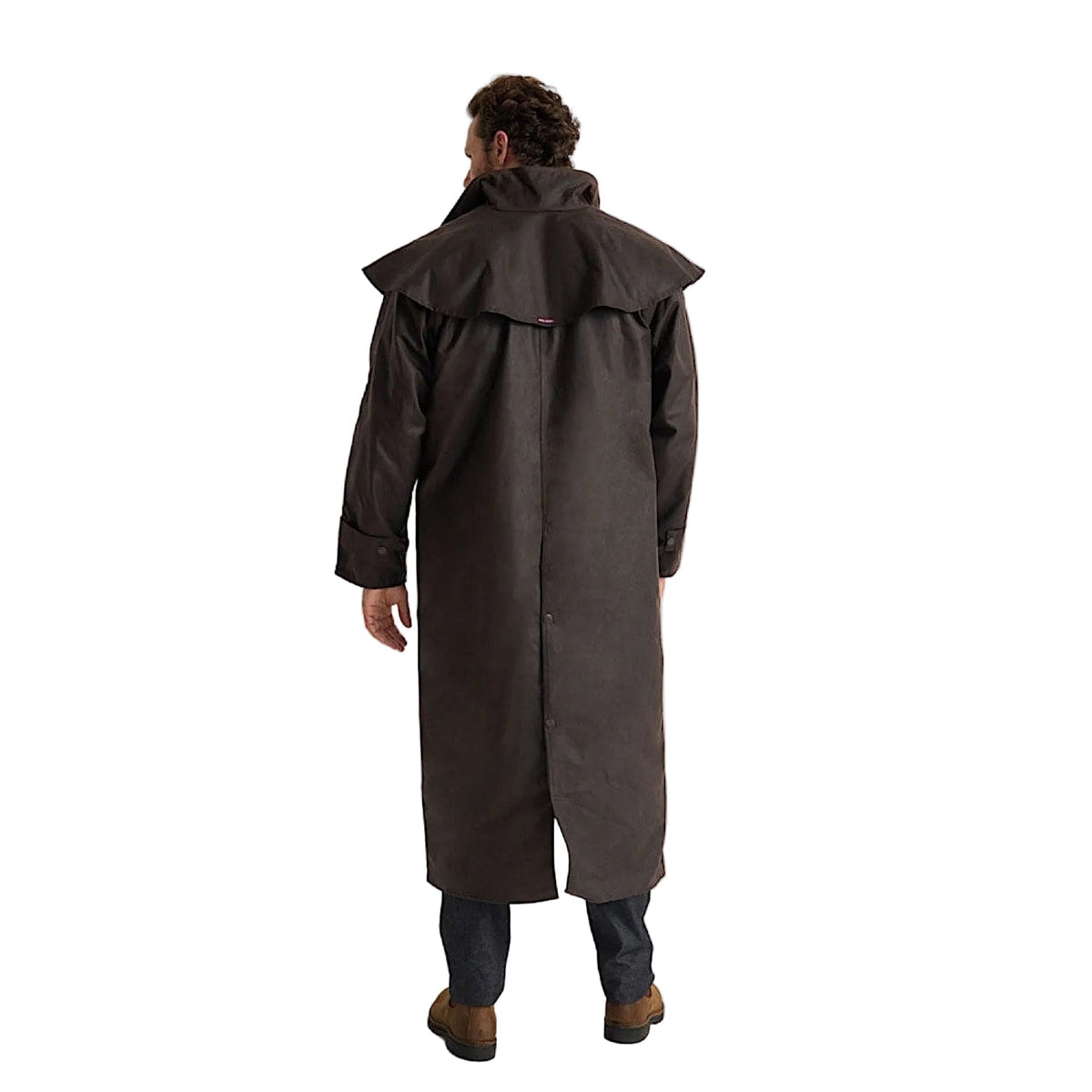 Driza-Bone Heritage Rider Oilskin Coat - Brown