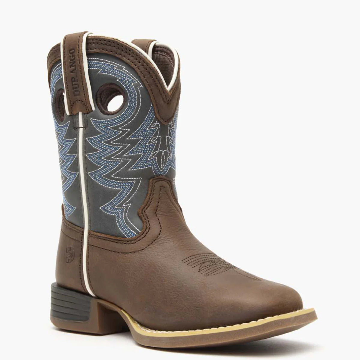 Lil Rebel Pro Western Boot - Belgian Brown / Blue Denim