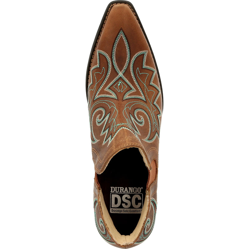 Durango Womens Crush Western Boot - Golden Brown Bootie