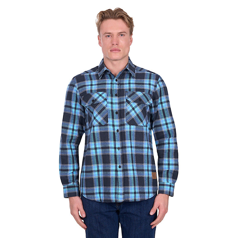 Dux-Bak by Thomas Cook Men’s Camden Thermal Shirt - Navy/Teal